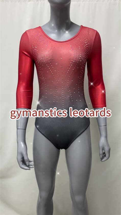 Wholesale Gymnastic Leotards Dance Wear Rhinestone Leotards Spandex