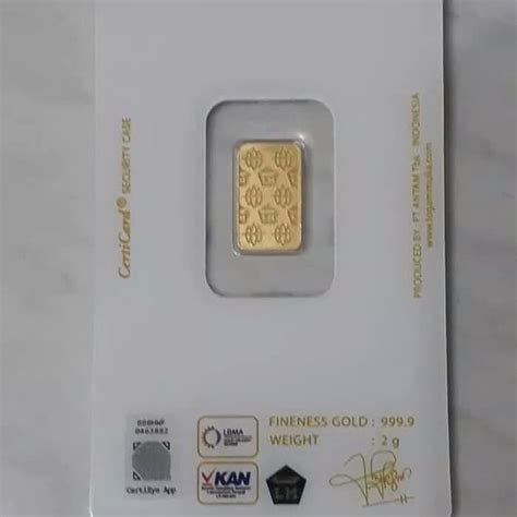 Jual Fine Gold Antam Logam Mulia 1gr Sertifikat New Di Lapak Toko