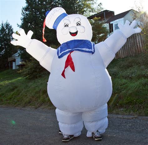 Wearable Stay Puft Marshmallow Man Costume Marshmallow Man Costume