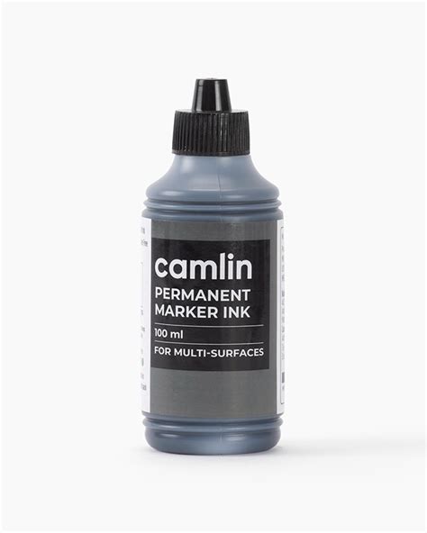 Buy Camlin Permanent Marker Ink Individual Bottle Of Ml In Black