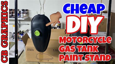 Diy Motorcycle Gas Tank Paint Stand And Update Youtube