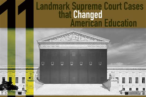 11 Landmark Supreme Court Cases That Changed American Education Aba