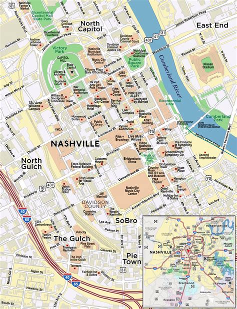 Downtown Nashville TX Custom Map | Red Paw Technologies