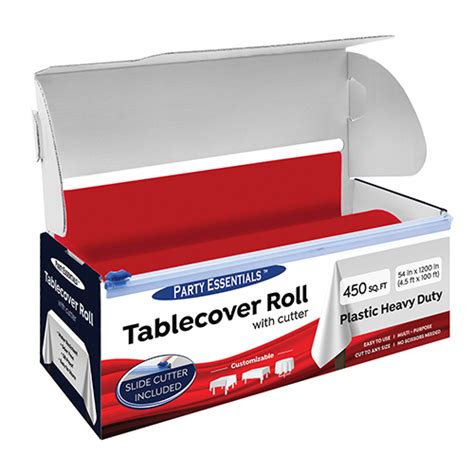 TABLECOVER ROLL WITH CUTTERRED 54″ X 100′ – Northwest Enterprises