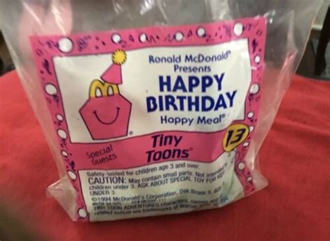 1994 Mcdonalds Happy Birthday Train Happy Meal Tiny Toons 13 Toy