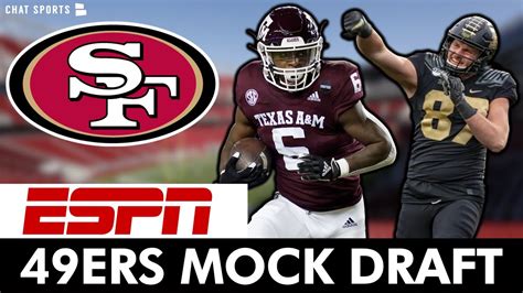 Espns New San Francisco Ers Round Mock Draft Ft Devon Achance