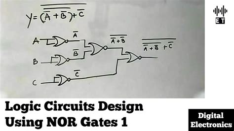 Logic Circuit Design From Boolean Expression Using Nor Gates Question