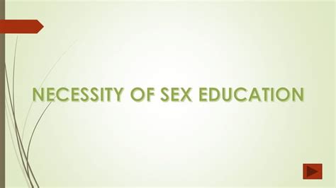 Sex Education Ppt