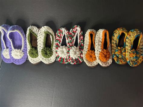 Crochet Slippers - Etsy