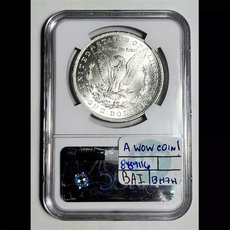 Morgan Silver Dollar Ngc Ms A Wow Coin Sight White Sight