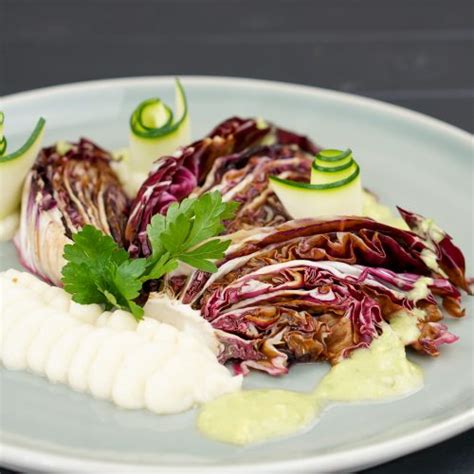 Gebratener Radicchio mit Pastinakenpüree basenfasten