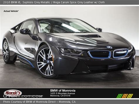 Sophisto Grey Metallic 2016 Bmw I8 Mega Carum Spice Grey Leather W Cloth Interior