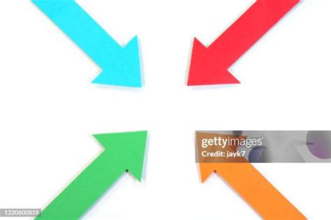 11 Four Converging Arrows Stock Photos High Res Pictures And Images