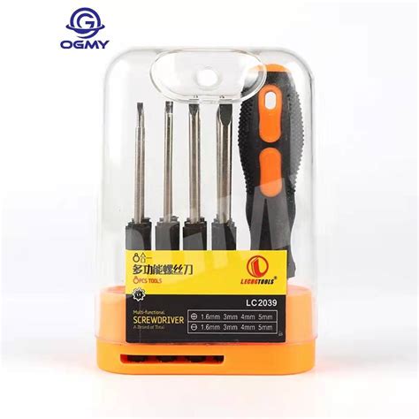 OGMY Screwdriver Set 8Piece Multi Bit Ratchet Screw Drivers Slotted