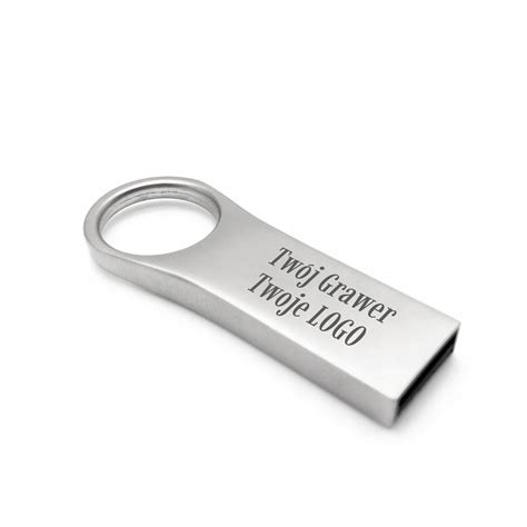 Pendrive Metalowy Mini Z Otworem Gb Usb Grawer Logo Gad Et