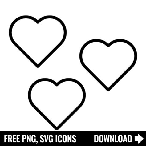 Free Three Hearts Svg Png Icon Symbol Download Image