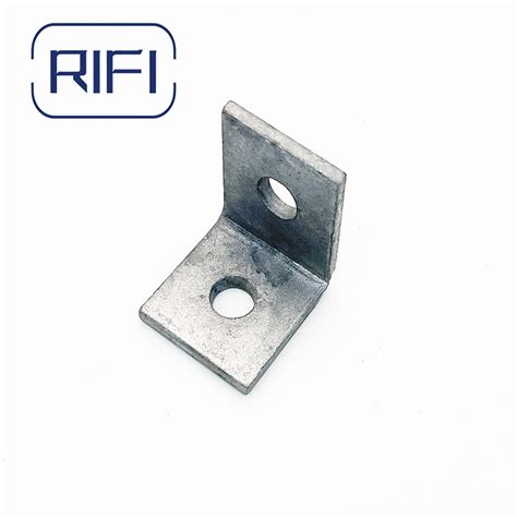 Unistrut Compatible Galvanized 2 Hole End Angle Fittings For Strut