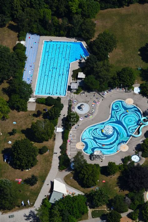 Heilbronn Aus Der Vogelperspektive Schwimmbecken Des Freibad