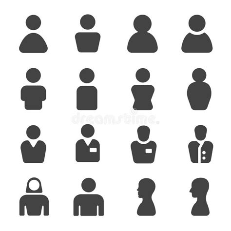 People Icon Vector Male And Female Person Profile Avatar Stock Vector Illustration Of Client