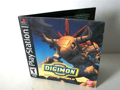 Digimon World 1 Manual Only No Game Playstation Ps1 Instruction Booklet