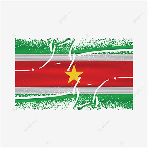 Bandera De Surinam Cepillo Elemento Aislado Png Fondos Png Ondulaci N