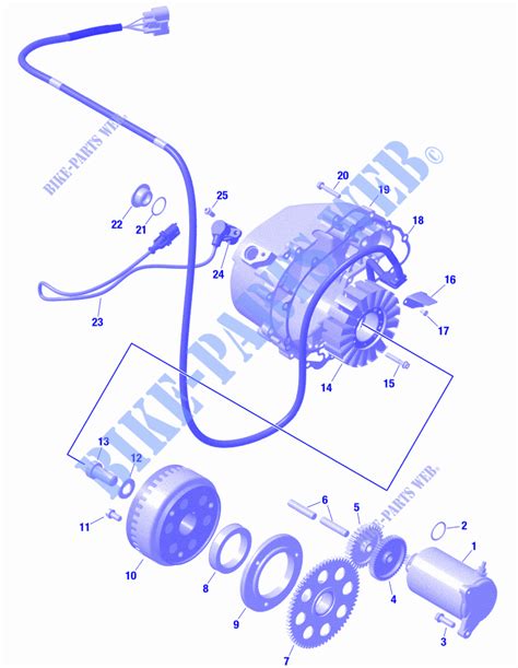 01 ROTAX Magnéto et Démarreur Électrique pour Can Am Traxter BASE HD9