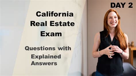 California Real Estate Exam 2023 DAY 2 20 Questions With Explained