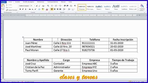 COMO DIVIDIR UNA TABLA EN DOS Word 2010 YouTube