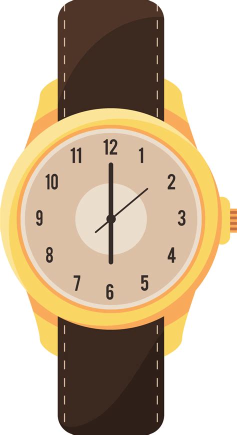 Elegant Golden Wristwatch Png