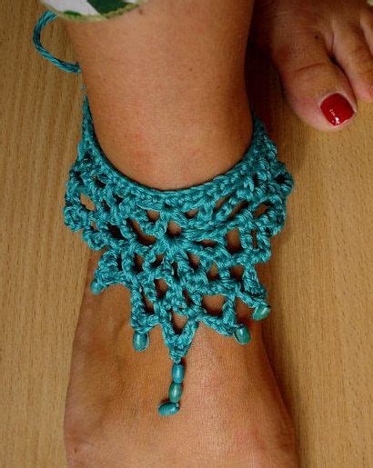 Crochet Pattern Crochet Anklet A Photo Tutorial Ankle Bracelet