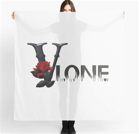 Vlone Rose Flower Printed Scarf Vlone Ca