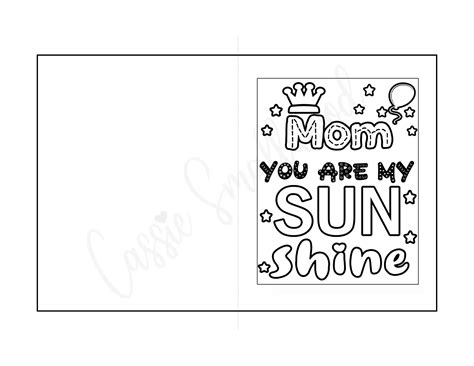 26 Unique Printable Mothers Day Cards To Color Pdf Cassie Smallwood In 2024 Mothers Day