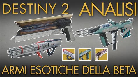 Destiny Armi Esotiche Della Beta Analisi Perk E Tipologie Youtube