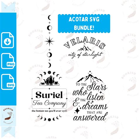 ACOTAR Svg Bundle 16 Svg Png Files Acotar Svg For Cricut Etsy UK