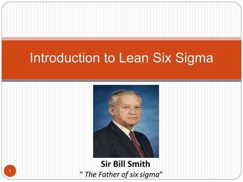 Lean Six Sigma Introduction Ppt