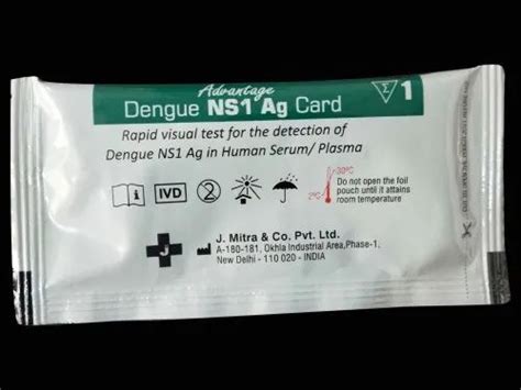 Dengue Ns1 Ag Card Test Kit At Rs 85 Dengue Test Kit In Sas Nagar