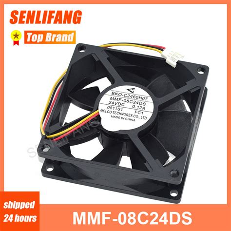 New For Melco MMF 08C24DS Server Cooler Fan 24VDC 0 12A 80x80x25mm 3