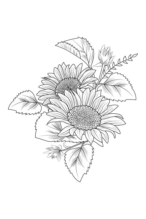 sunflower tattoo black and white, sunflower tattoo black, sunflower ...