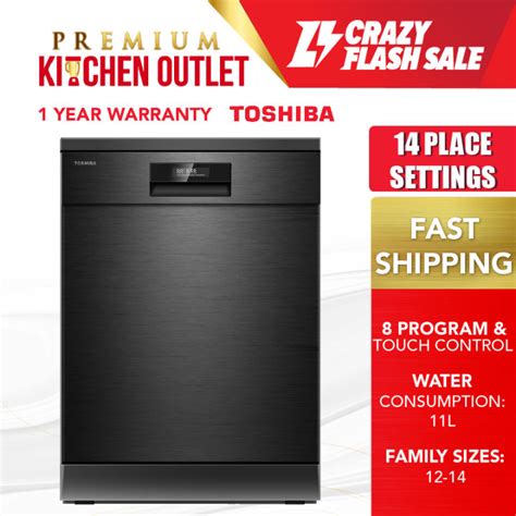 Toshiba Place Setting Free Standing Dishwasher Dw F Uv Led