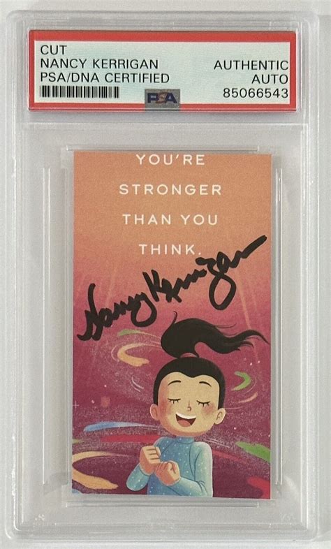 NANCY KERRIGAN SIGNED OLYMPICS BOOKMARK CUT SIGNATURE AUTOGRAPH PSA DNA ...