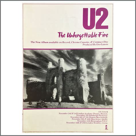 U2 The Unforgettable Fire Album Cover