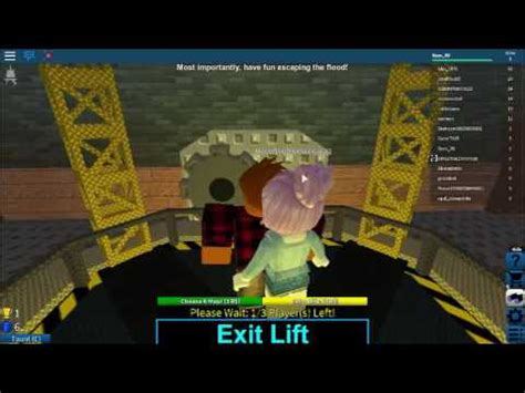 Don T Drown Roblox Flood Escape First Video Youtube