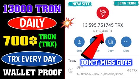 How To Earn Free TRX Without Investment TRX TRON TRX Mining