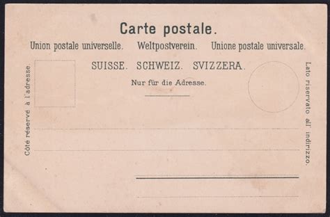 Schweiz Lithographie Gruss Aus Sch Ftland Briefmarken