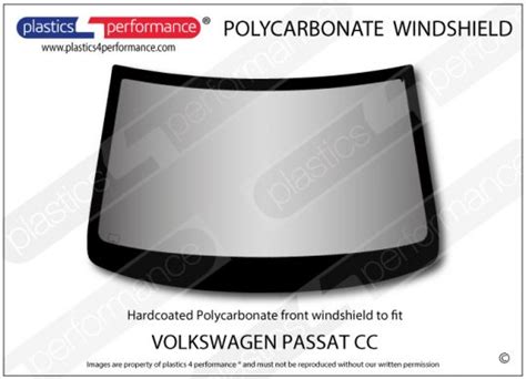 Volkswagen Passat Cc Hardcoated Lexan Polycarbonate Front Windscreen