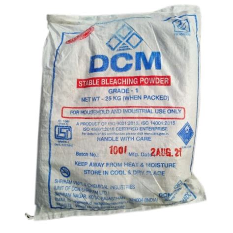 Dcm Stable Bleaching Powder At Rs Bag Dcm Shriram Bleaching