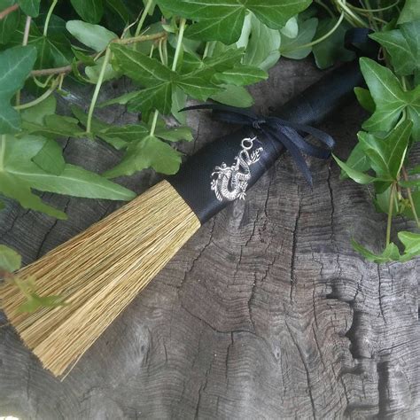 Witches Broom Witches Besom with Dragon charm | Etsy