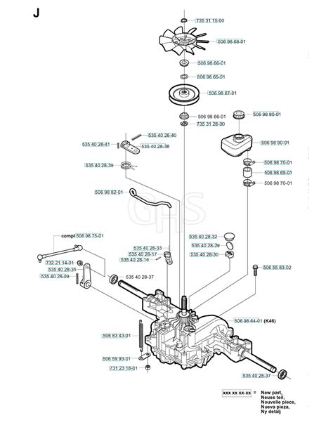 Husqvarna RIDER 13 Transmission GHS