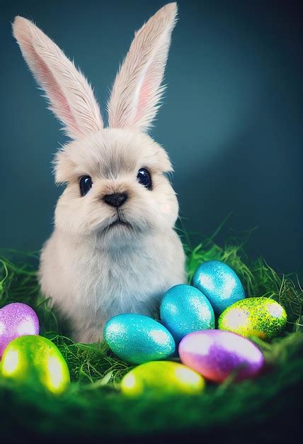 Premium Photo Lovely Easter Bunny Ai Render