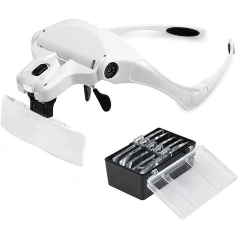 Loupes Loupes Avec Lampe Lumi Re Led Bijoutier Bande De Sauna